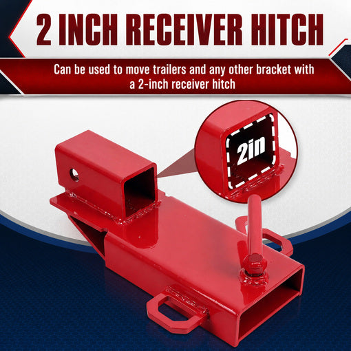 Clamp-On 2" Forklift Trailer Hitch Attachment
