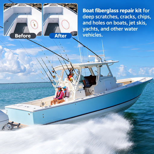 All-in-One Marine Fiberglass Repair Kit (White)