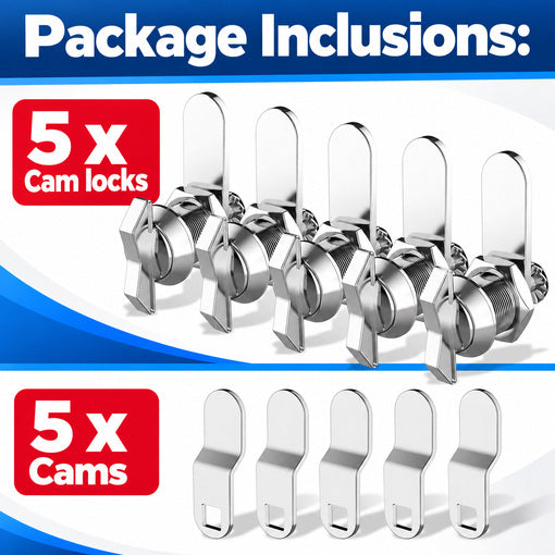 5-Pack RV Thumb Operated Cabinet Locks Replacement