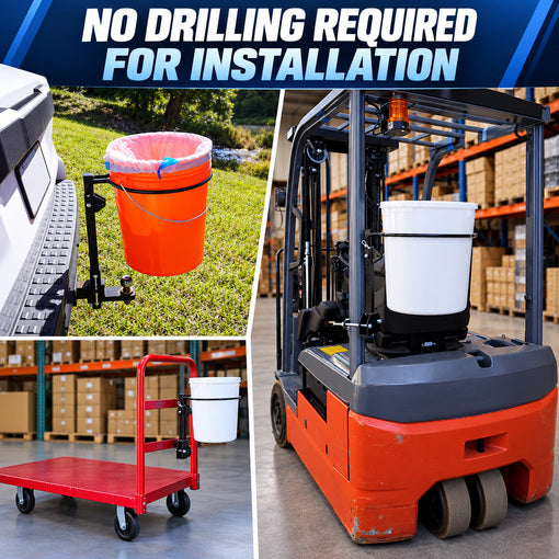 Tractor/Mower Retractable 5-Gallon Bucket Holder