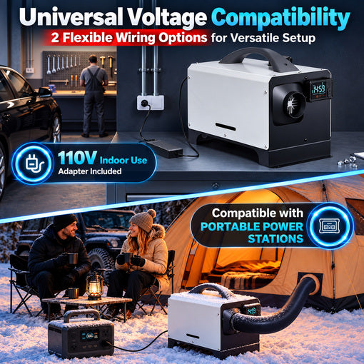 12V/24V 8KW All-in-One Portable Diesel Air Heater