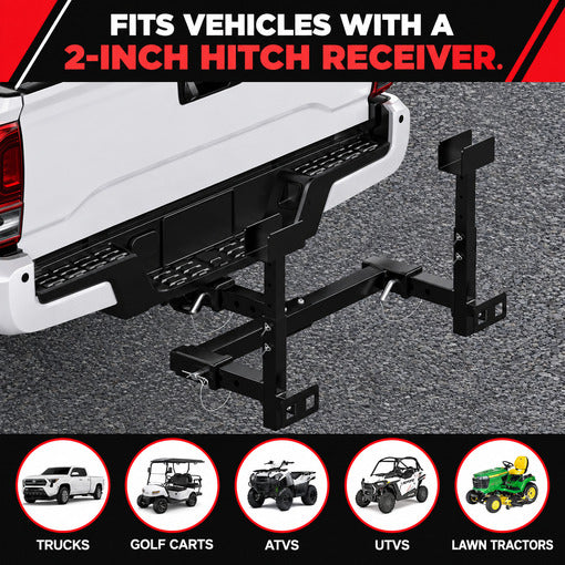 2" Dual Trash Can Hauler Hitch