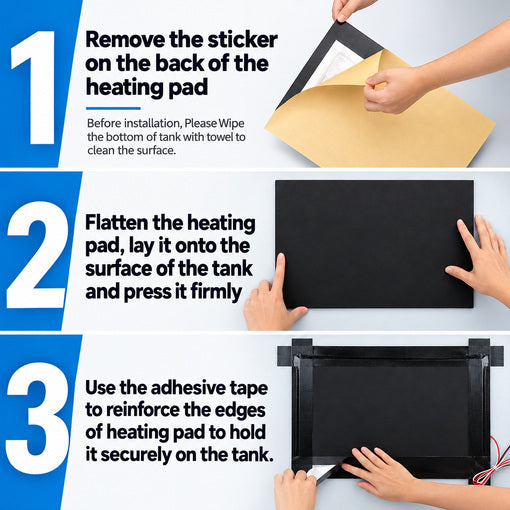 2-Pack 12"x18" RV Holding Tank Heater Pad with Automatic Thermostat