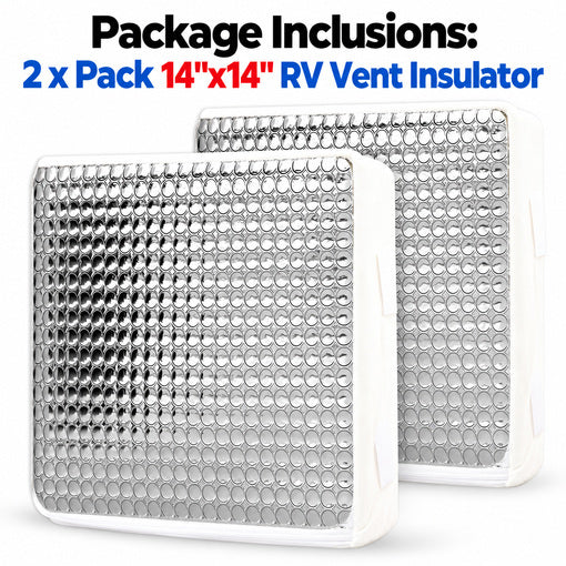 2-Pack 14"x14" RV Vent Insulator
