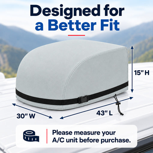 2-Pack RV Air Conditioner Winter Cover Waterproof 600D Oxford