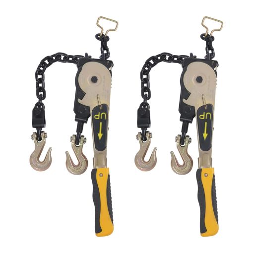 2-Pack Easy Ratchet Chain Binder with Grab Hooks