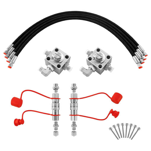 3-Way Hydraulic Diverter Valve Kit (for 1-2 Ton Mini Excavator Attachments)