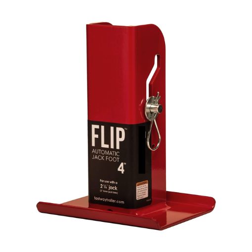 4-Inch Trailer Tongue Automatic Fold-Up Jack Foot Plate
