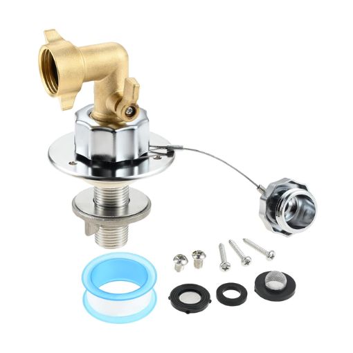 All Metal RV City Water Inlet Replacement Set