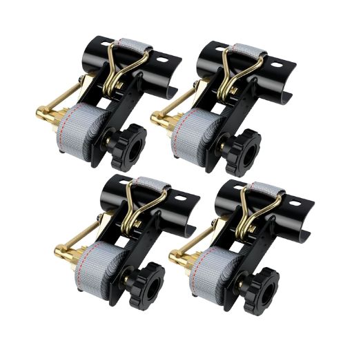 Ladder Rack Ratchet Straps with J-Hook