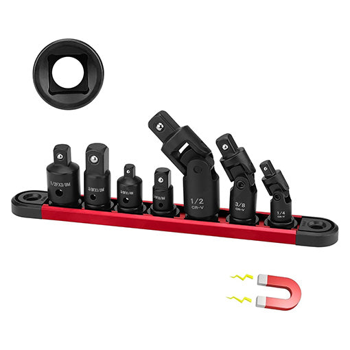 7-Piece Impact Wobble U Joint & Adapter Set