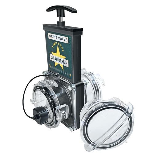 RV 3-inch Clear Waste Valve Sewer Gate