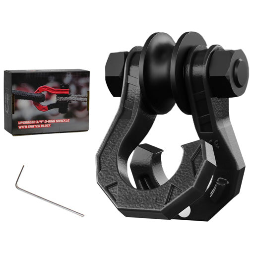 Easy-Open D-Ring Separate Shackle with Snatch Block
