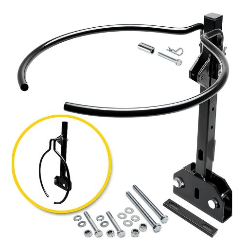 Retractable 5-Gallon Bucket Holder for Lawn Mowers Tractors