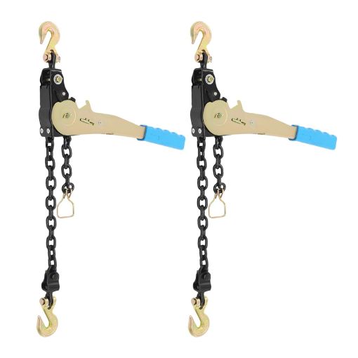 2-Pack 2500 LBS Easy Ratcheting Chain Load Binder