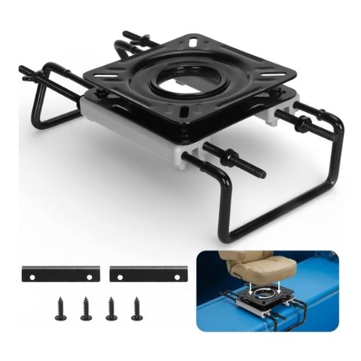 Clamp-On Boat Seat Swivel Base Mount
