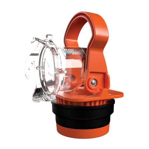 RV Clear Sewer Adapter with Drain Lock