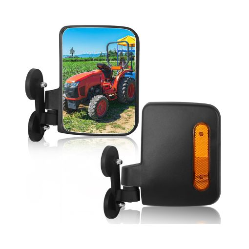 Universal Magnetic Side Mirrors for Tractors, Forklifts, Lawn Mowers