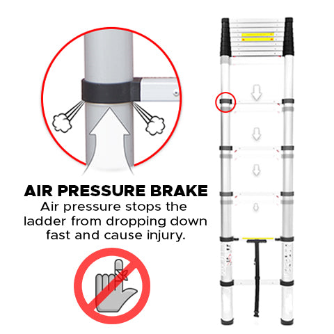 12.5 Ft. Aluminum Telescopic Ladder