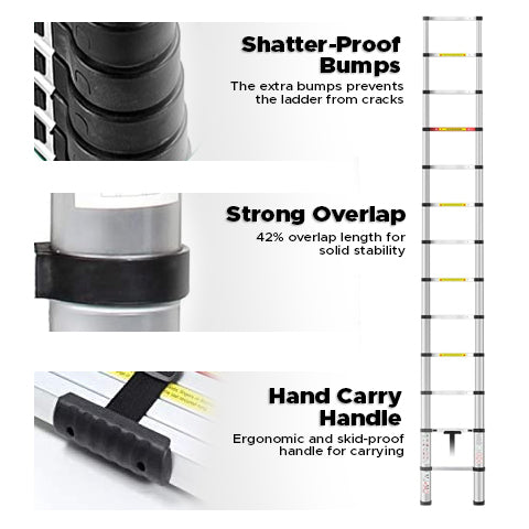 12.5 Ft. Aluminum Telescopic Ladder