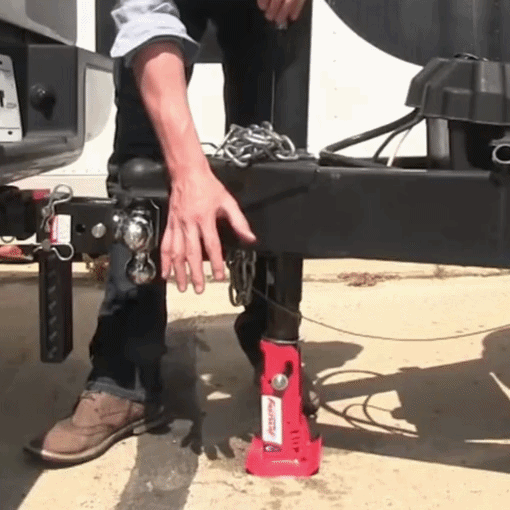 4-Inch Trailer Tongue Automatic Fold-Up Jack Foot Plate