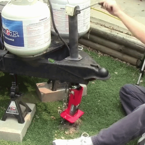 6-inch Auto-Flip Trailer Tongue Jack Foot Plate