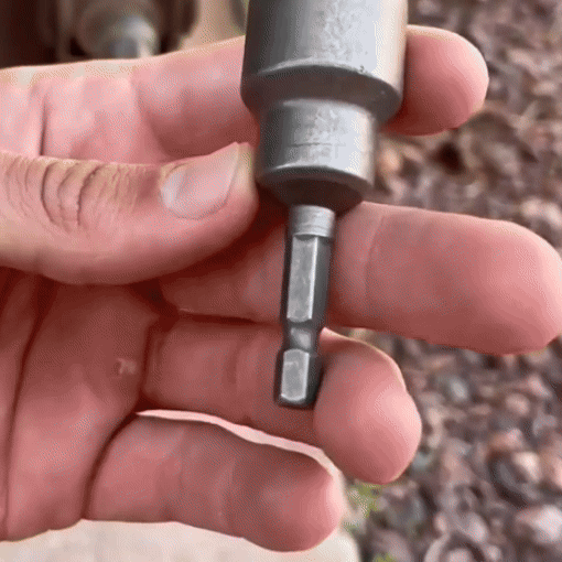 1/4-Inch Hex Quick Connect RV Scissor Jack Drill Adapter Socket