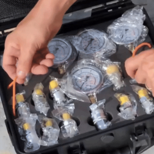Hydraulic Pressure Test Kit with 5 Gauges