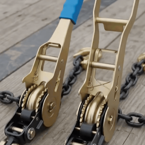 2-Pack 2500 LBS Easy Ratcheting Chain Load Binder