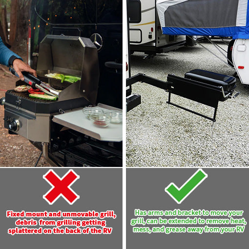 RV Bumper Grill Arm Assembly