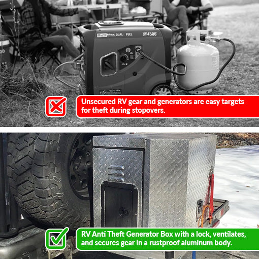 RV Anti-Theft Generator Box