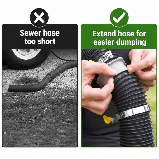 RV Universal Internal Sewer Hose Coupler