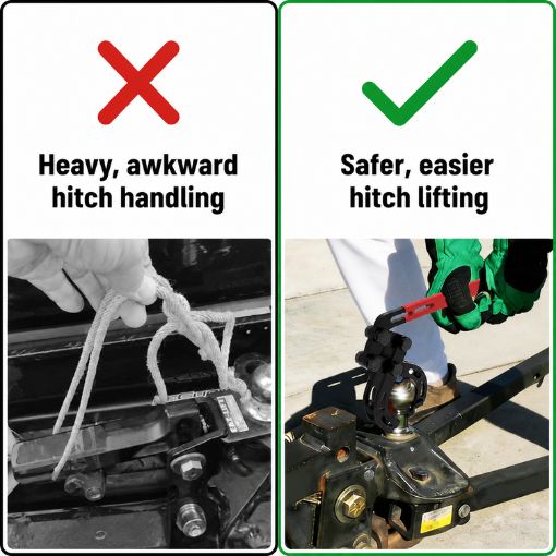 Self-Adjusting Hitch Lift Tool