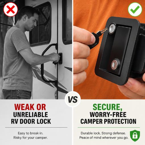 All Metal RV Door Lock Replacement