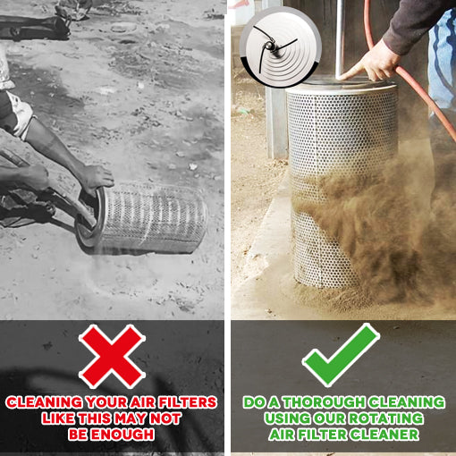 Rotating Air Filter Cleaner