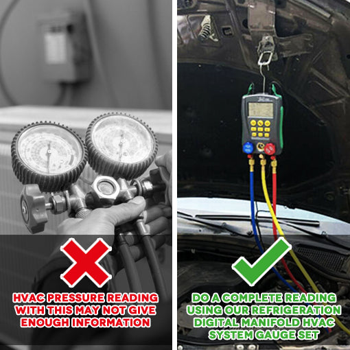 Refrigeration Digital Manifold HVAC System Gauge Set