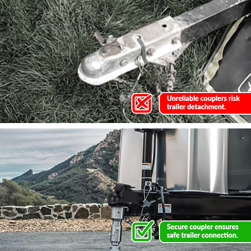 Easy Latch Hitch Ball Trailer Coupler