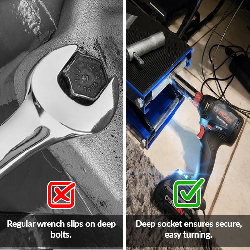 1/2-Inch Drive x 1-1/2-Inch Deep 6-Point Electric Water Heater Socket