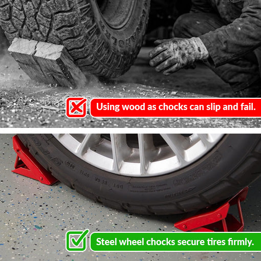 Foldable Steel Wheel Chocks