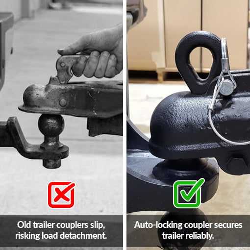 Auto Locking Trailer Coupler 2" Ball
