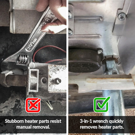 3 in 1 Quick-Release RV Water Heater Socket Wrench