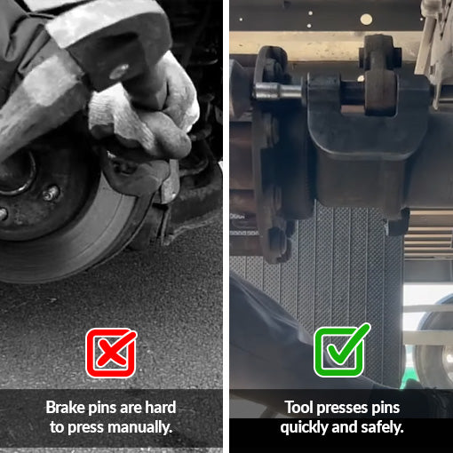 Semi Truck Brake Anchor Pin Press