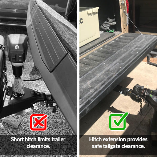 18-Inch Long Trailer Hitch Extension