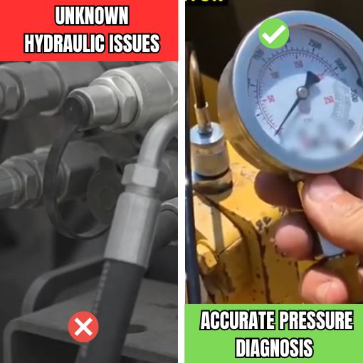 Hydraulic Pressure Test Kit with 5 Gauges