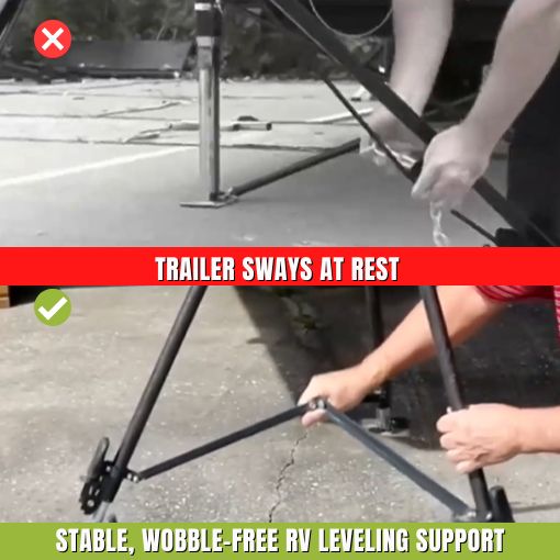 Lightweight RV Stabilizer for 5th Wheel Trailers