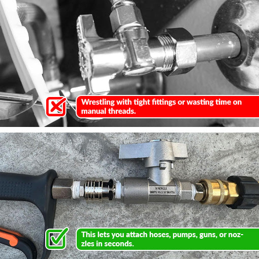 Pressure Washer Quick Connect Ball Valve