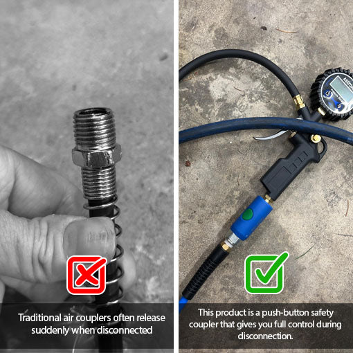 Push Button Hydraulic Quick Coupler