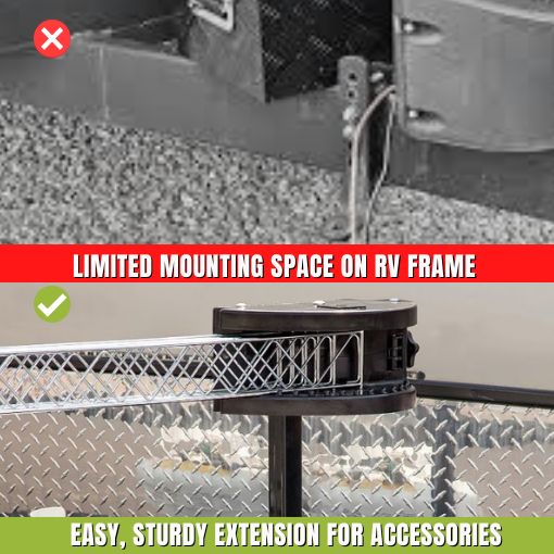 RV Bumper A-Frame Extension Post