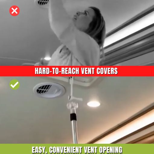 RV Vent Cover Opener Stick