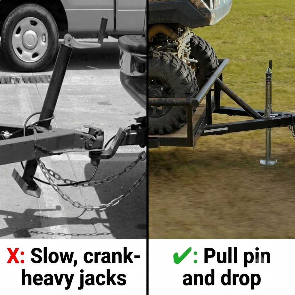 2000lb No-Crank Trailer Tongue Jack
